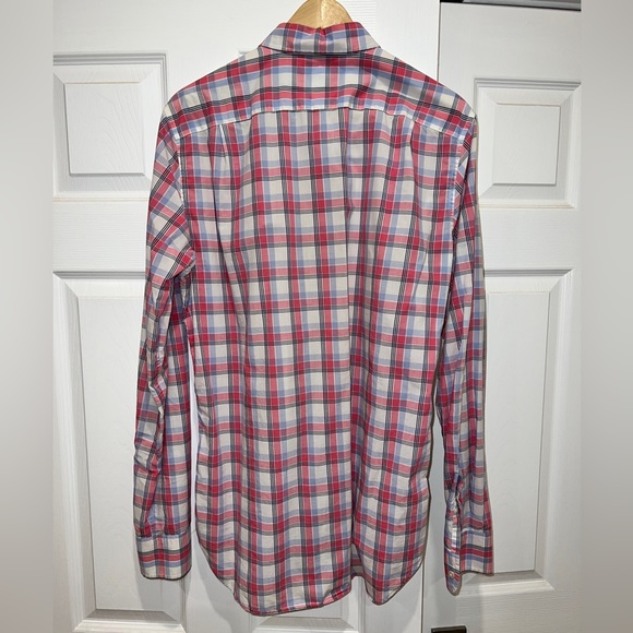 Bonobos Plaid Button Down Shift, Size Medium, Long - Picture 4 of 4
